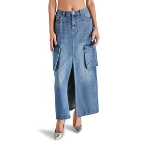 Steve Madden Blue Denim Maxi Skirt